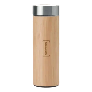 The Double Wall Stainless Steel Bamboo Insulating Vacuum Flask