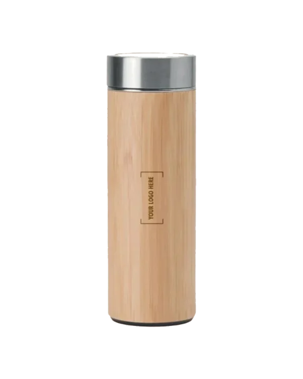The Double Wall Stainless Steel Bamboo Insulating Vacuum Flask