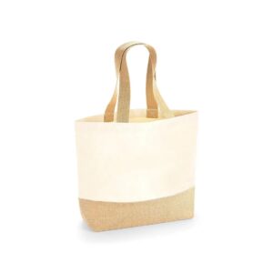 Certified Recycled Cotton Jute Mini Bag – Sustainable & Stylish!