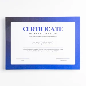Premium Certificate Printing