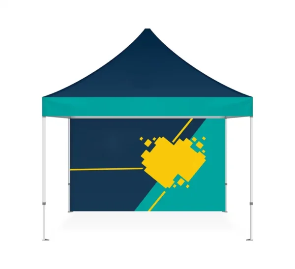 ShadeMaster Pro 10x10 Pop-Up Canopy Tent + Double-Sided Backwall